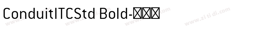 ConduitITCStd Bold字体转换